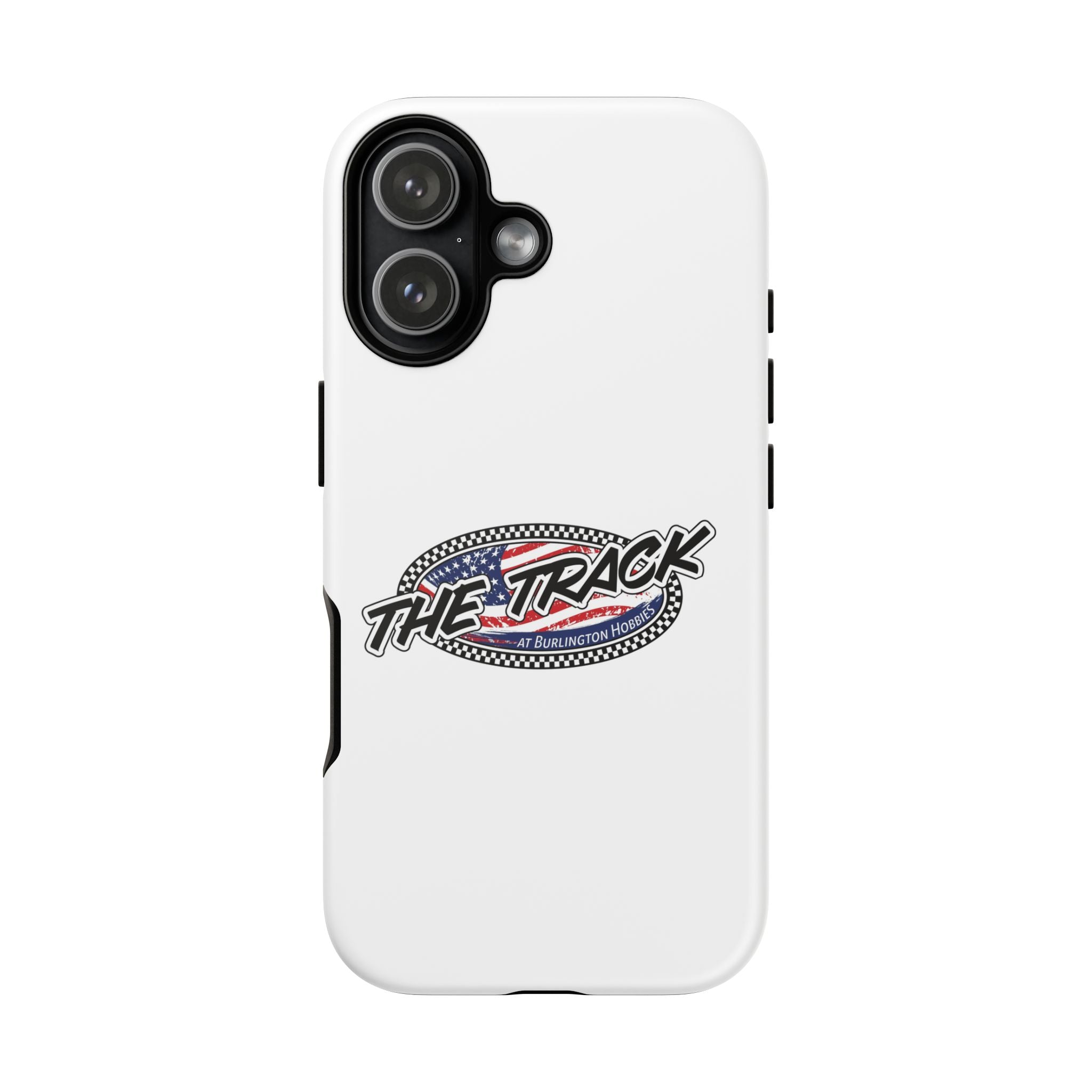 The Track logo phone case | Tough Case, racing emblem, American flag oval