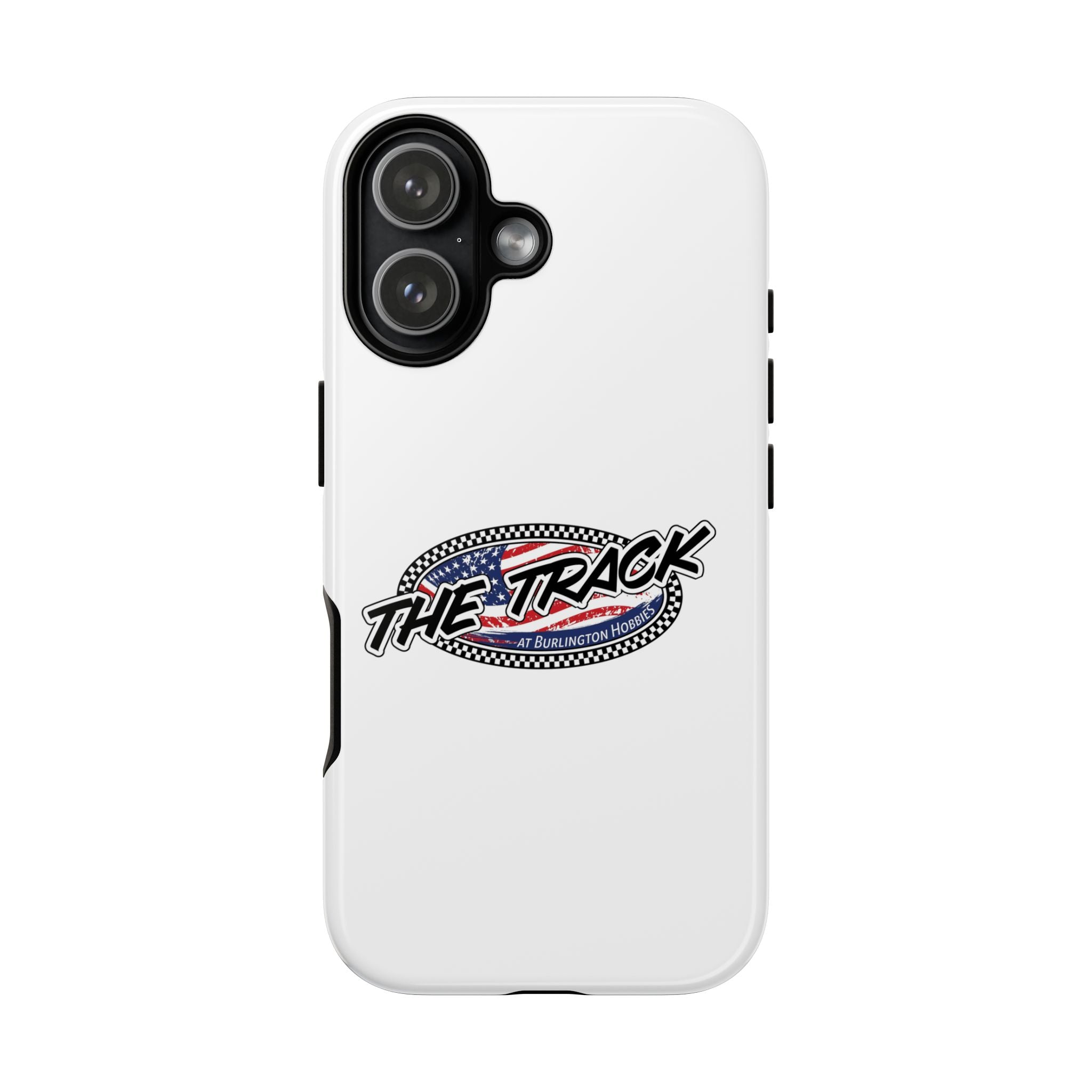 The Track logo phone case | Tough Case, racing emblem, American flag oval